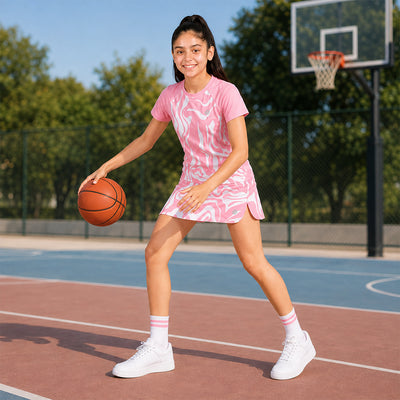 Wavy Pink Set — Wavy Pink Skort + Wavy Pink Tee