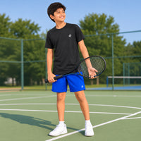 Midnight Classic Set — Classic Blue Shorts + Jet Black Tee