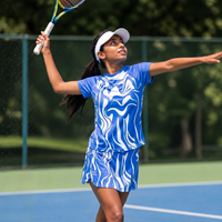 Wavy Blue Set — Wavy Blue Skort + Wavy Blue Tee