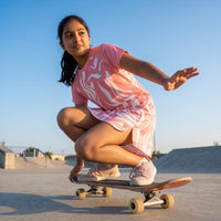 Wavy Pink Girl’s Skorts