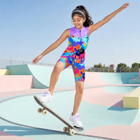 Graphic Motion Set — Cycling Shorts + Bold Graphic Tee